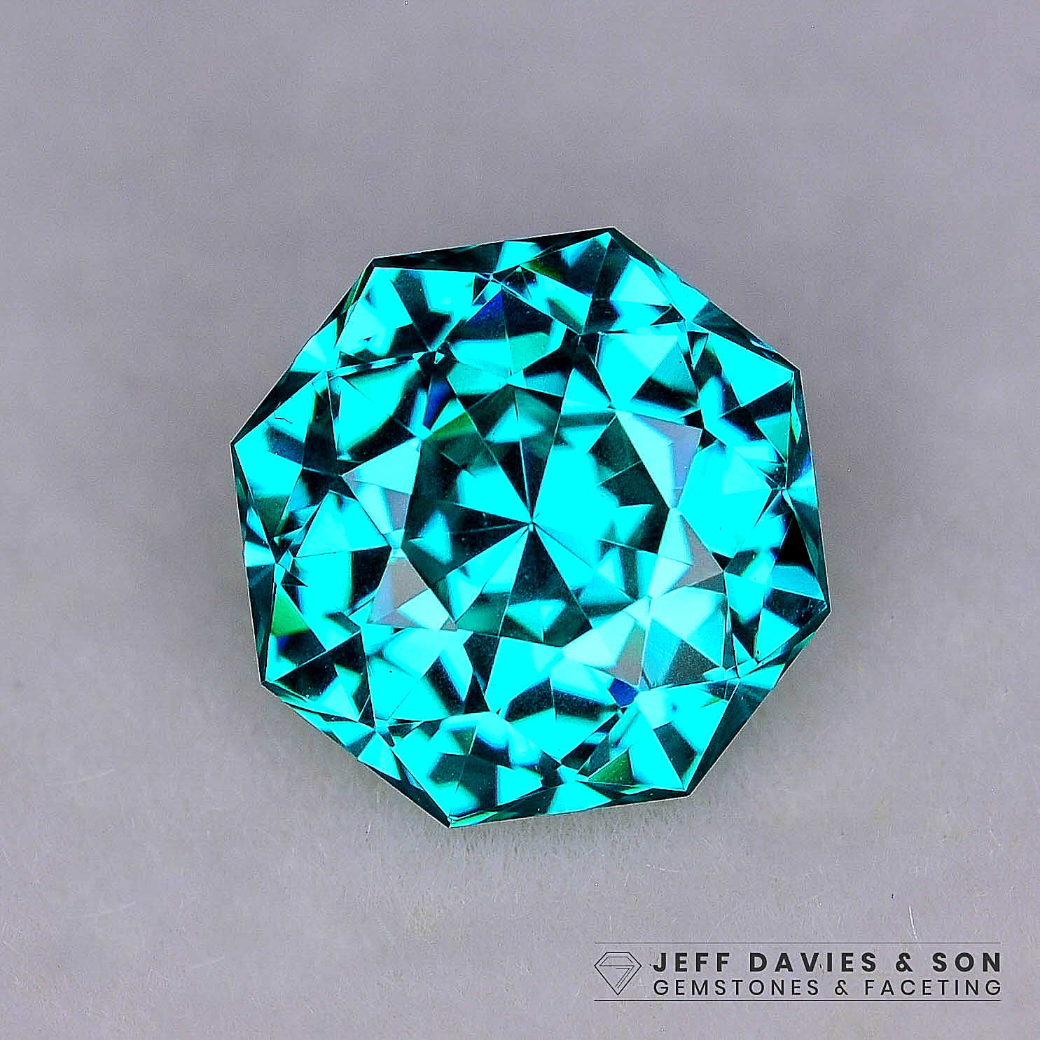Lab Blue/Green Yttrium Aluminum 2.90ct Jeff Davies