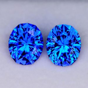Lab Vivid Cobalt Spinel - 11.72tcw Pair