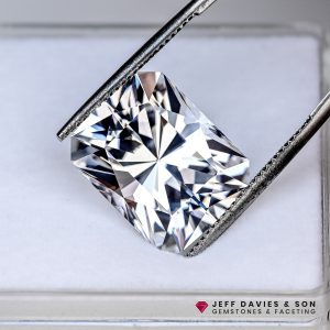 Lab White Sapphire - Bagdasarov HDSM - Precision radiant cut - 20.90ct
