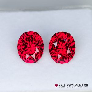 Lab Bright Red Ruby Pair - 10.40tcw
