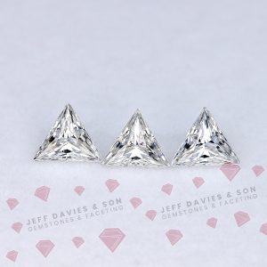 LAB White Trillion Moissanite  - 1.10ct - 5mm - 3PC Set