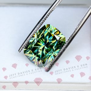 LAB Blue/Green Dichroic Moissanite  - 11.43ct