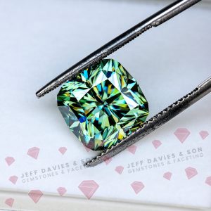 LAB Blue/Green Dichroic Moissanite  - 6.83ct