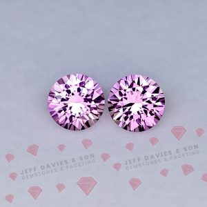 Lab Pastel Pink Sapphire - Pulled Czochralski - 2.11ct - 6 mm Pair